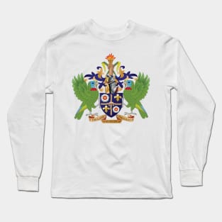 St Lucia Coat of Arms Long Sleeve T-Shirt